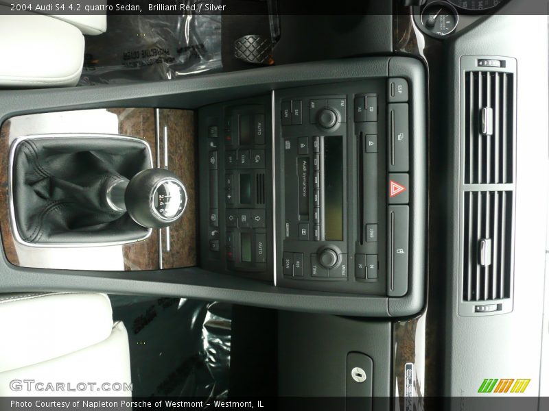 Brilliant Red / Silver 2004 Audi S4 4.2 quattro Sedan