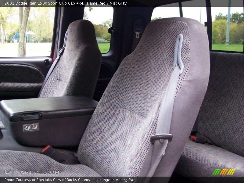 Flame Red / Mist Gray 2001 Dodge Ram 1500 Sport Club Cab 4x4