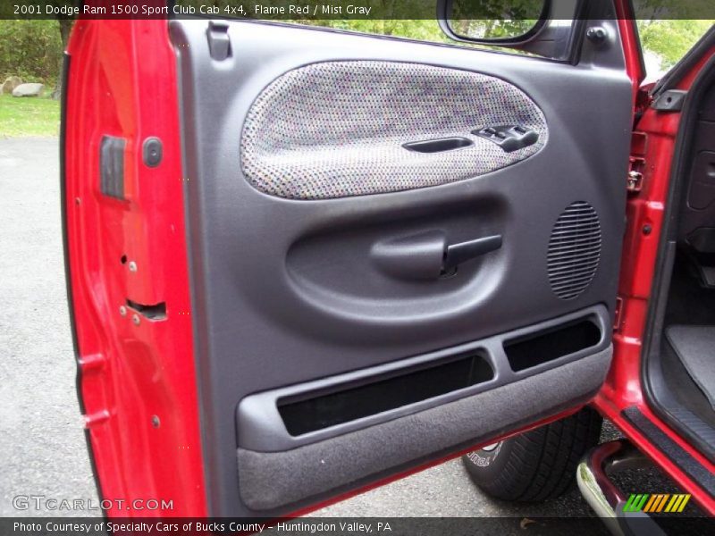 Flame Red / Mist Gray 2001 Dodge Ram 1500 Sport Club Cab 4x4