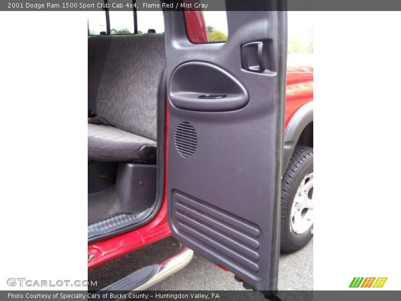 Flame Red / Mist Gray 2001 Dodge Ram 1500 Sport Club Cab 4x4