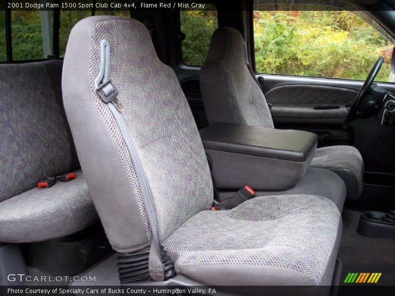 Flame Red / Mist Gray 2001 Dodge Ram 1500 Sport Club Cab 4x4