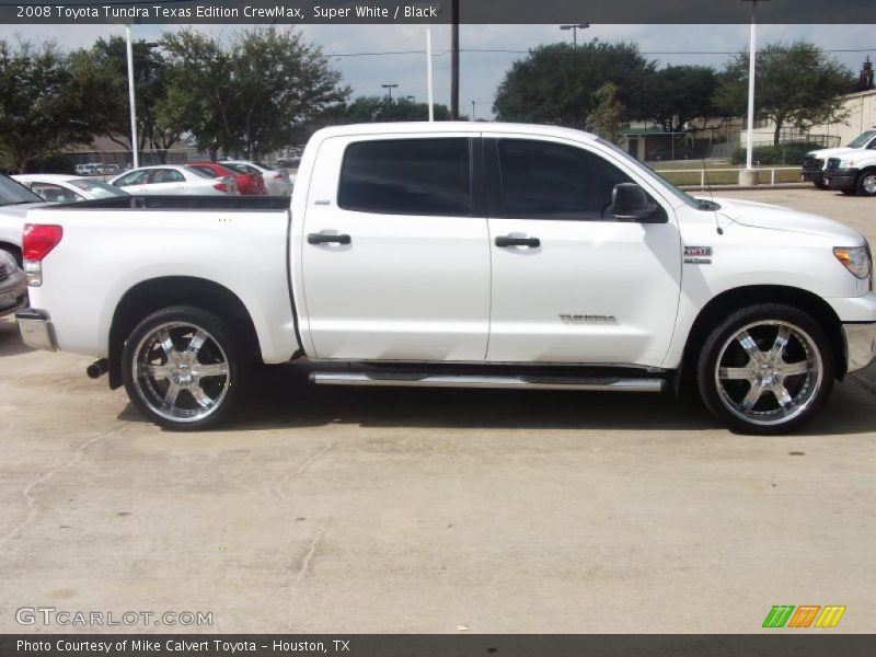 Super White / Black 2008 Toyota Tundra Texas Edition CrewMax