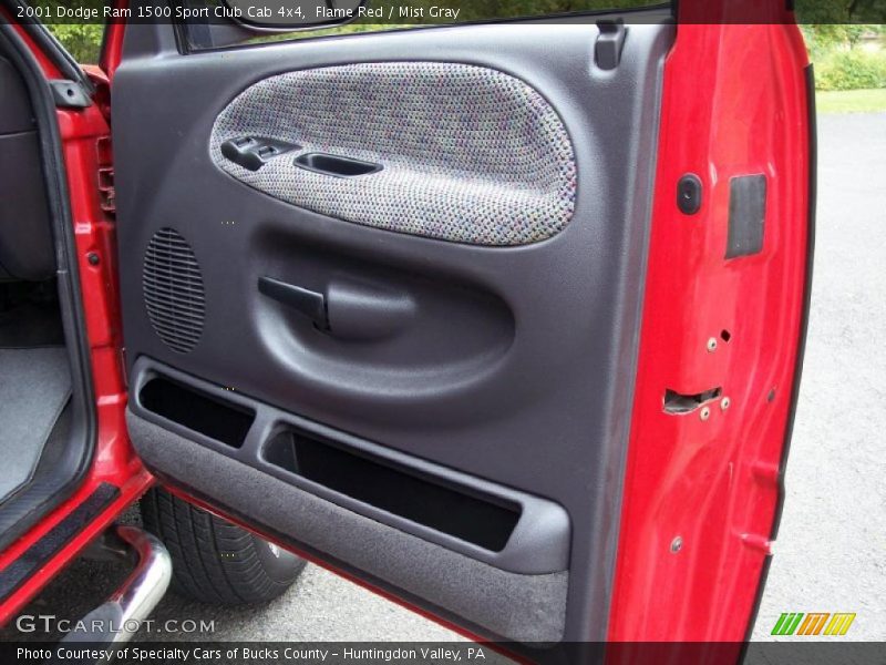 Flame Red / Mist Gray 2001 Dodge Ram 1500 Sport Club Cab 4x4