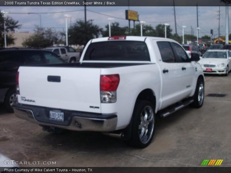 Super White / Black 2008 Toyota Tundra Texas Edition CrewMax
