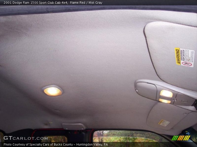 Flame Red / Mist Gray 2001 Dodge Ram 1500 Sport Club Cab 4x4