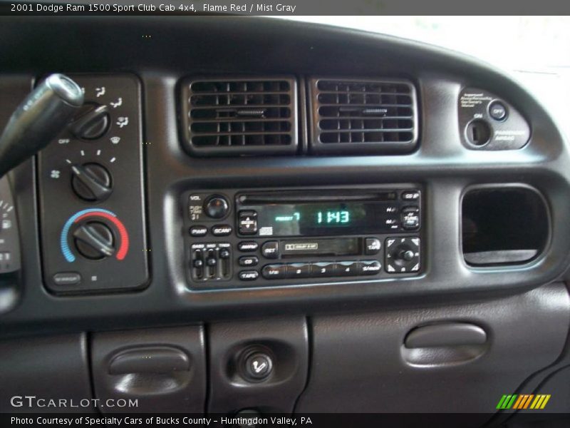 Flame Red / Mist Gray 2001 Dodge Ram 1500 Sport Club Cab 4x4