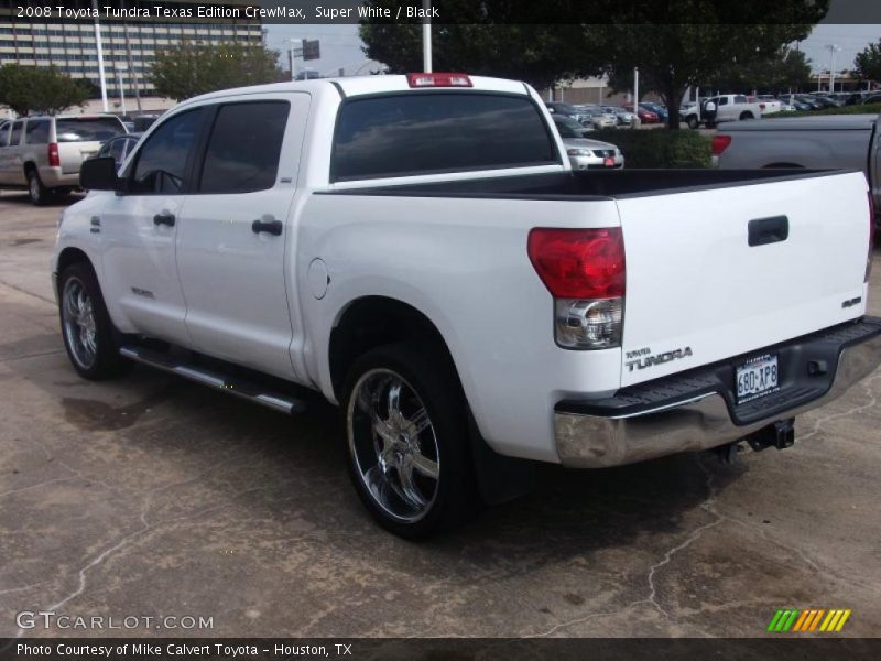 Super White / Black 2008 Toyota Tundra Texas Edition CrewMax