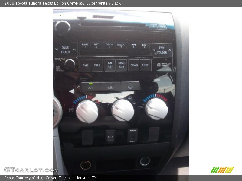 Super White / Black 2008 Toyota Tundra Texas Edition CrewMax