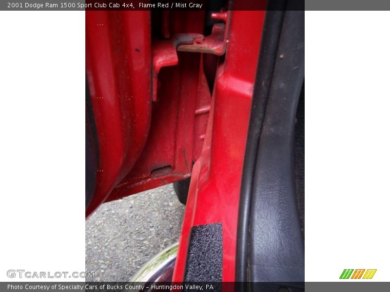 Flame Red / Mist Gray 2001 Dodge Ram 1500 Sport Club Cab 4x4