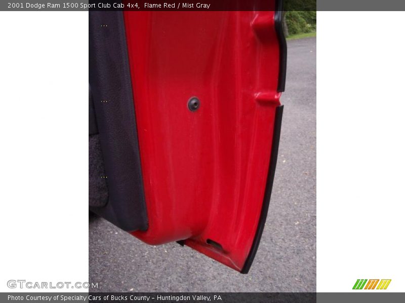 Flame Red / Mist Gray 2001 Dodge Ram 1500 Sport Club Cab 4x4