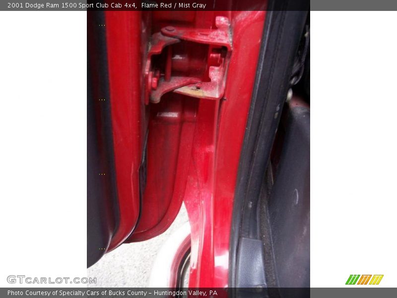 Flame Red / Mist Gray 2001 Dodge Ram 1500 Sport Club Cab 4x4