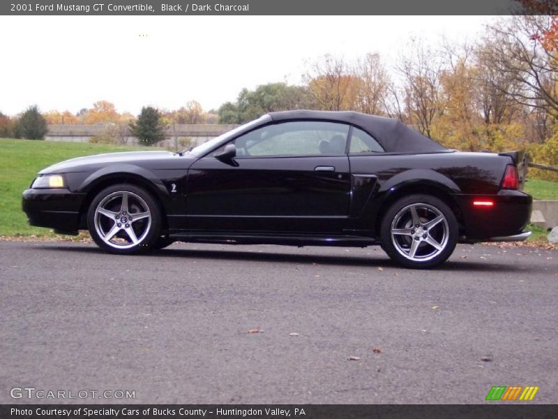 Black / Dark Charcoal 2001 Ford Mustang GT Convertible