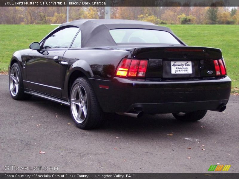 Black / Dark Charcoal 2001 Ford Mustang GT Convertible