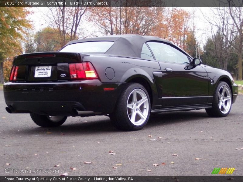 Black / Dark Charcoal 2001 Ford Mustang GT Convertible