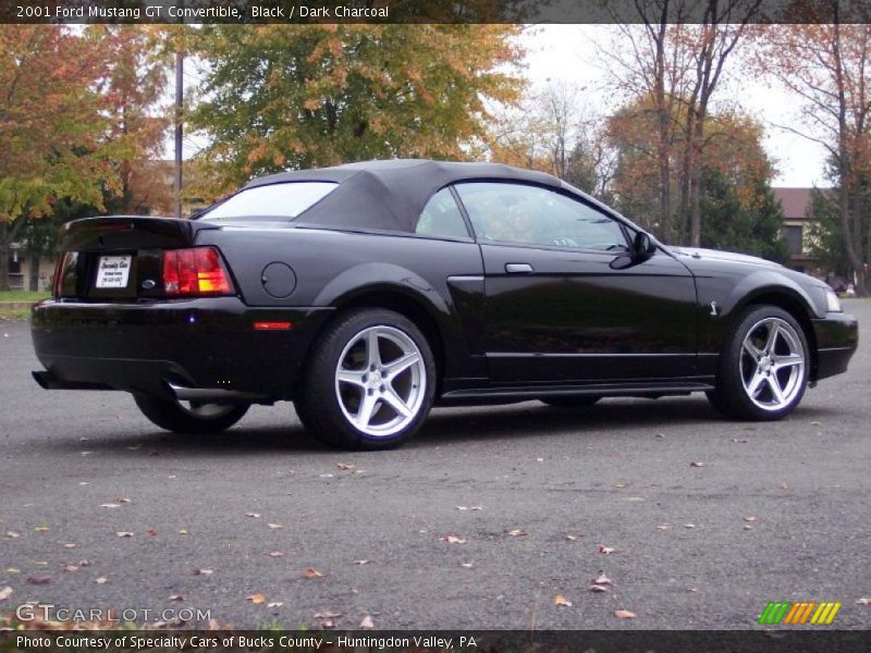 Black / Dark Charcoal 2001 Ford Mustang GT Convertible