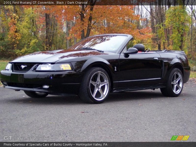 Black / Dark Charcoal 2001 Ford Mustang GT Convertible