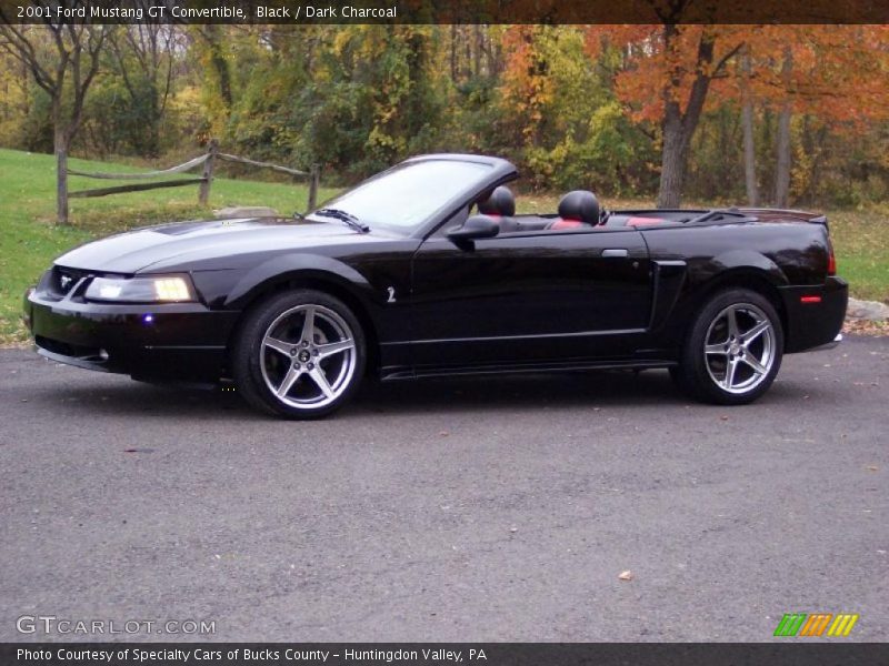 Black / Dark Charcoal 2001 Ford Mustang GT Convertible