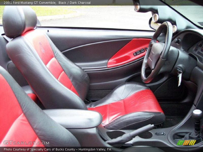 Black / Dark Charcoal 2001 Ford Mustang GT Convertible