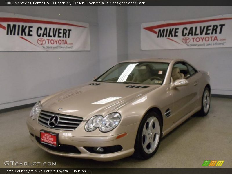 Desert Silver Metallic / designo Sand/Black 2005 Mercedes-Benz SL 500 Roadster