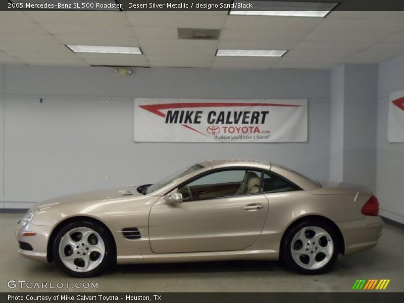 Desert Silver Metallic / designo Sand/Black 2005 Mercedes-Benz SL 500 Roadster