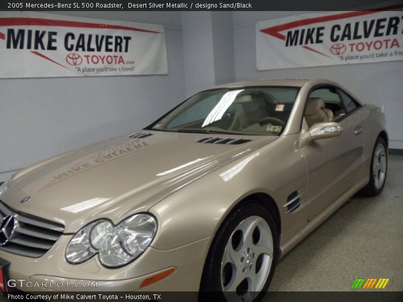 Desert Silver Metallic / designo Sand/Black 2005 Mercedes-Benz SL 500 Roadster