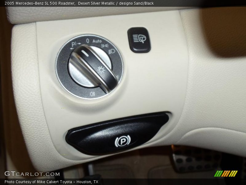 Controls of 2005 SL 500 Roadster