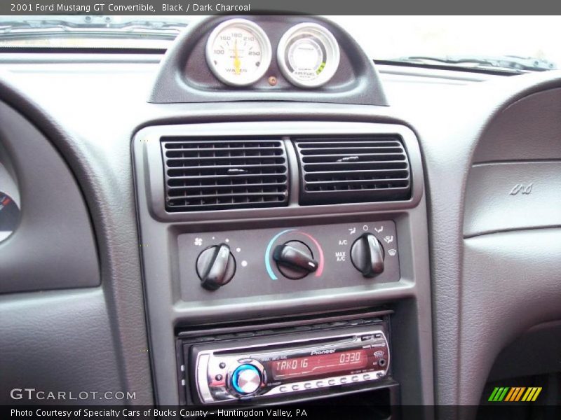 Black / Dark Charcoal 2001 Ford Mustang GT Convertible