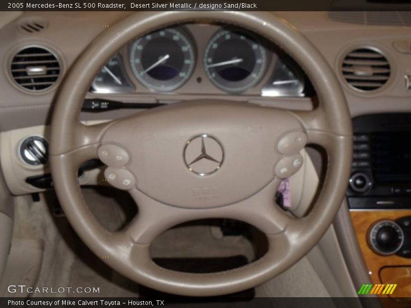 Desert Silver Metallic / designo Sand/Black 2005 Mercedes-Benz SL 500 Roadster