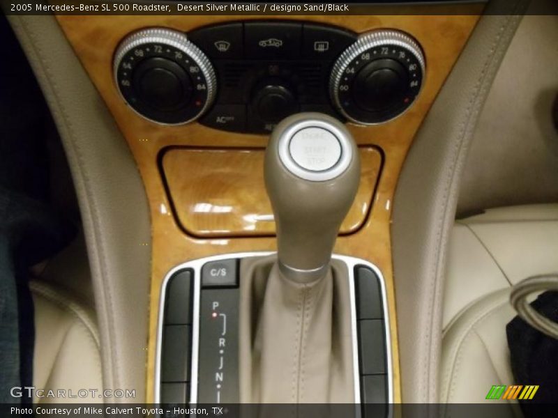 Controls of 2005 SL 500 Roadster