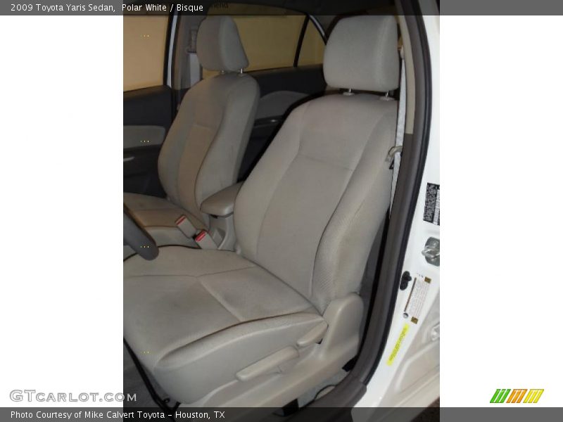 Polar White / Bisque 2009 Toyota Yaris Sedan