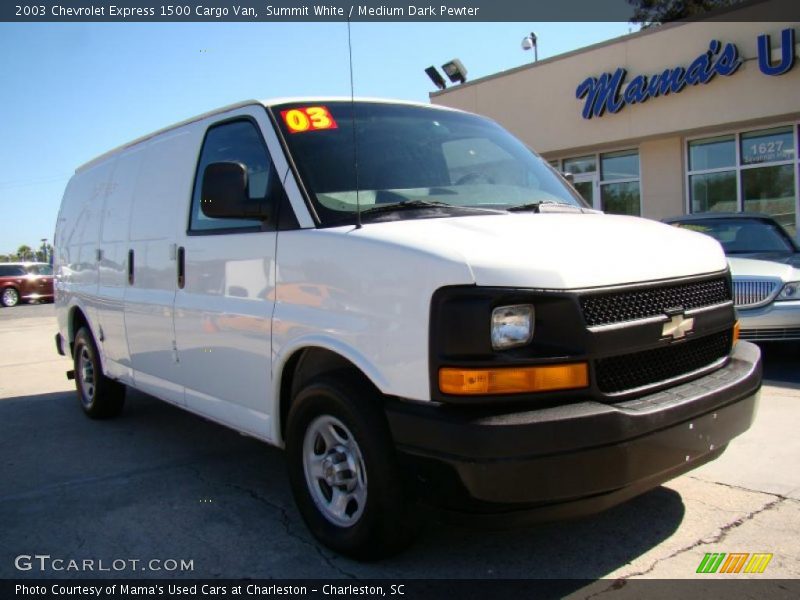 Summit White / Medium Dark Pewter 2003 Chevrolet Express 1500 Cargo Van