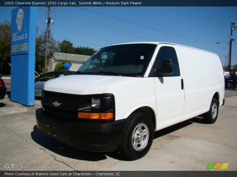 Summit White / Medium Dark Pewter 2003 Chevrolet Express 1500 Cargo Van