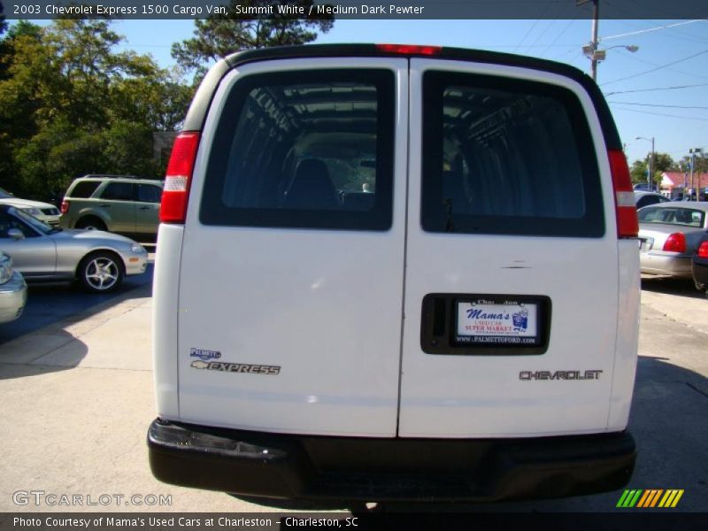Summit White / Medium Dark Pewter 2003 Chevrolet Express 1500 Cargo Van