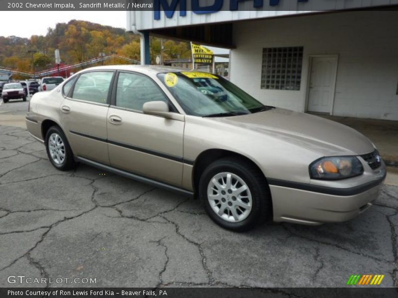 Sandrift Metallic / Neutral 2002 Chevrolet Impala