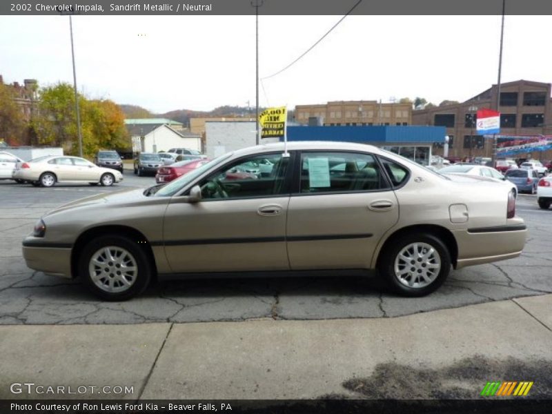 Sandrift Metallic / Neutral 2002 Chevrolet Impala