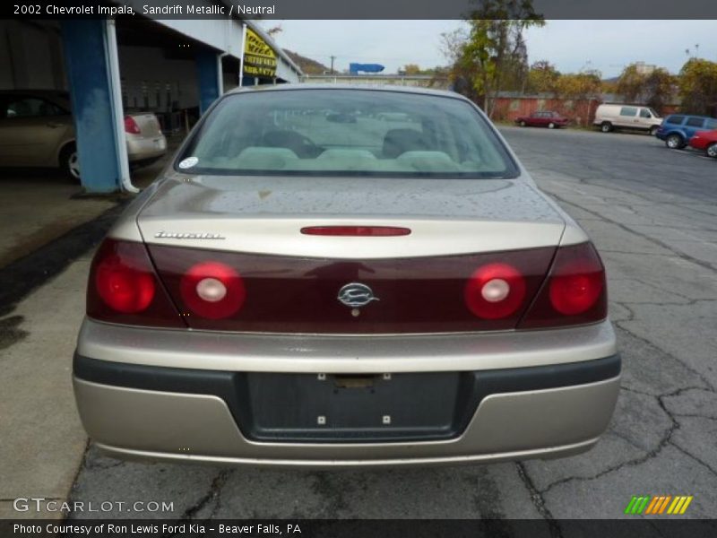 Sandrift Metallic / Neutral 2002 Chevrolet Impala