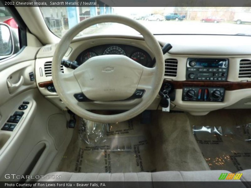 Dashboard of 2002 Impala 