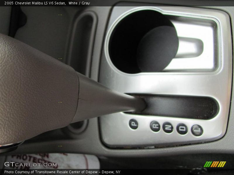 White / Gray 2005 Chevrolet Malibu LS V6 Sedan