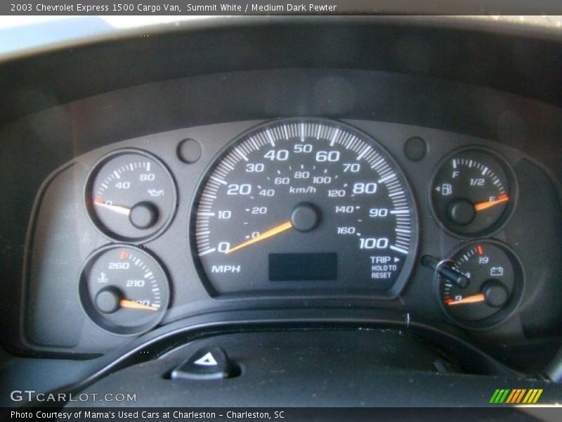  2003 Express 1500 Cargo Van 1500 Cargo Van Gauges