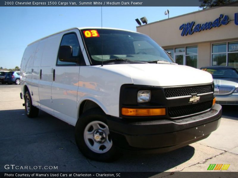 Summit White / Medium Dark Pewter 2003 Chevrolet Express 1500 Cargo Van