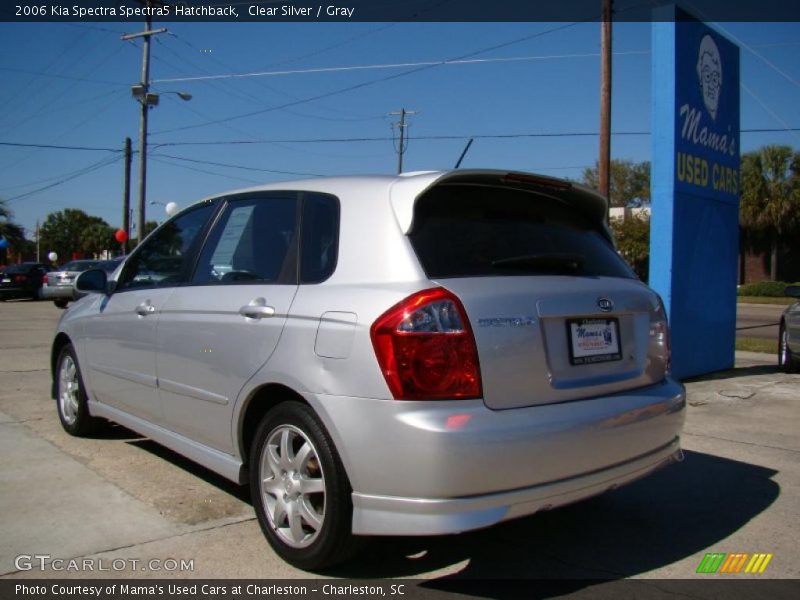 Clear Silver / Gray 2006 Kia Spectra Spectra5 Hatchback