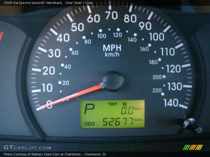 Clear Silver / Gray 2006 Kia Spectra Spectra5 Hatchback