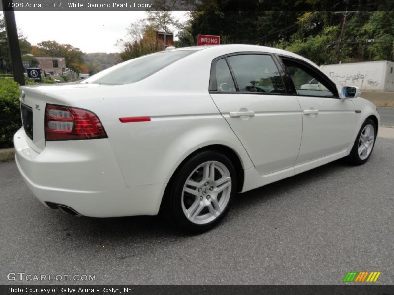 White Diamond Pearl / Ebony 2008 Acura TL 3.2