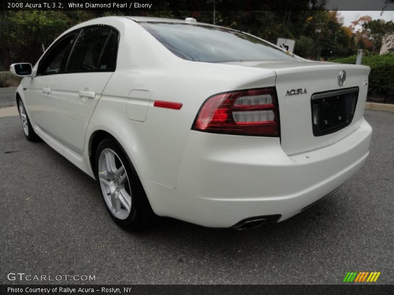 White Diamond Pearl / Ebony 2008 Acura TL 3.2