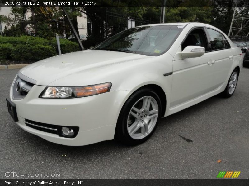 White Diamond Pearl / Ebony 2008 Acura TL 3.2