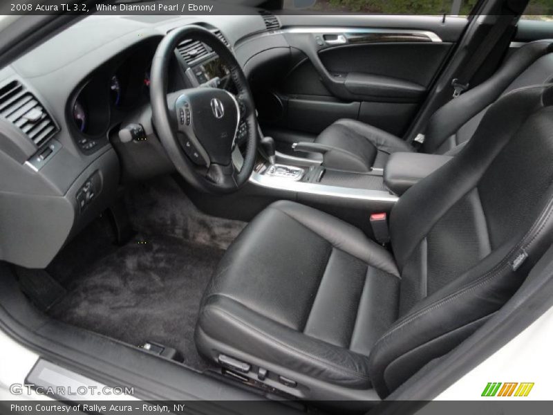 White Diamond Pearl / Ebony 2008 Acura TL 3.2
