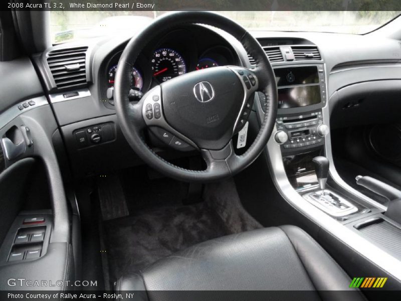 White Diamond Pearl / Ebony 2008 Acura TL 3.2