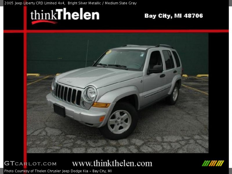 Bright Silver Metallic / Medium Slate Gray 2005 Jeep Liberty CRD Limited 4x4