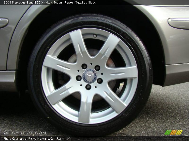 Pewter Metallic / Black 2008 Mercedes-Benz E 350 4Matic Sedan