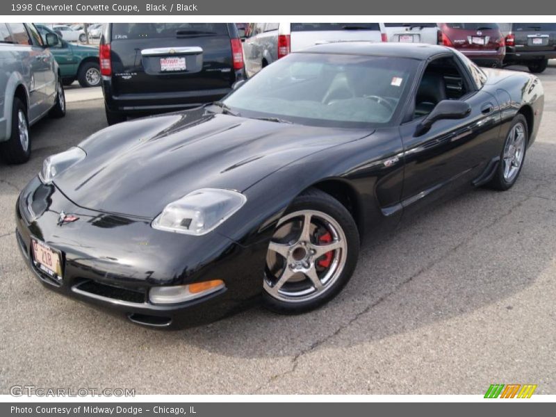 Black / Black 1998 Chevrolet Corvette Coupe